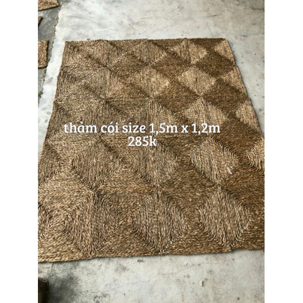 Thảm cói chữ nhật size 1,5 x 1,2 m