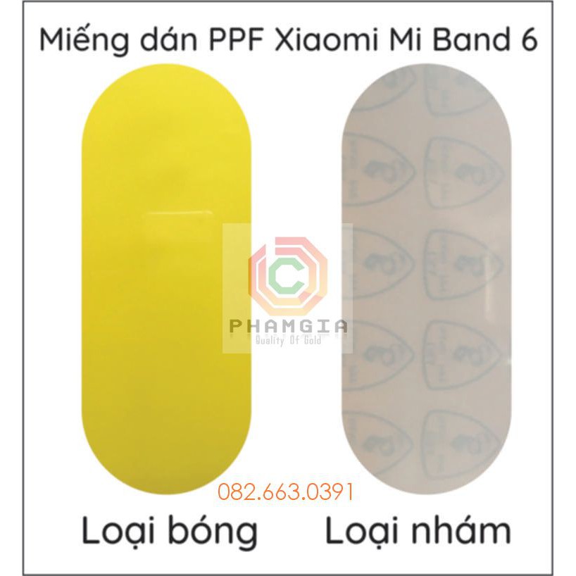 Miếng dán PPF đồng hồ Xiaomi Mi Band 6 chống trầy bảo vệ màn hình