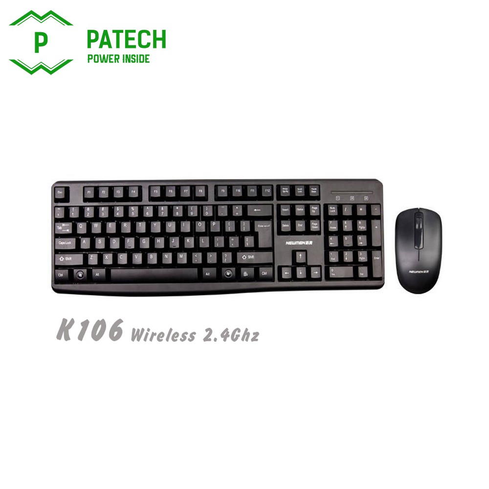 ˂PATECH˃ Bộ bàn phím chuột máy tính không dây NEWMEN K106 - Hàng chính hãng