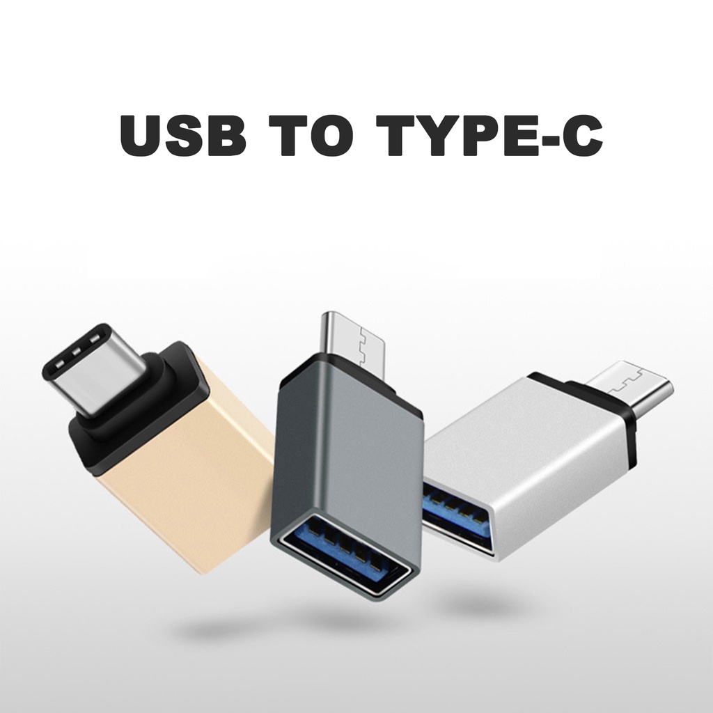Bộ 2 đầu chuyển đổi OTG USB sang Type-C cho điện thoại thông minh