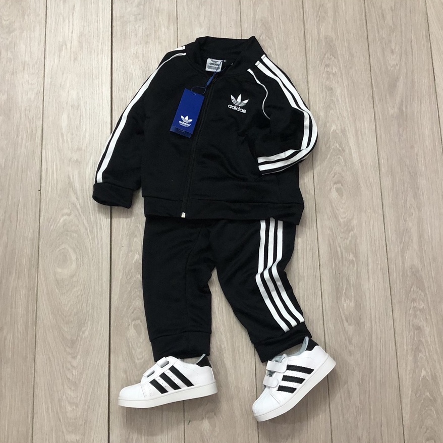 Đồ bộ thu đông cho bé trai - Bộ khoác nỉ Adidas cho bé trai size 3-10t