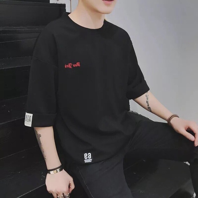 _Áo thun from rộng _ tay lửng | chất Thái | in " new york " | BigBuy360 - bigbuy360.vn