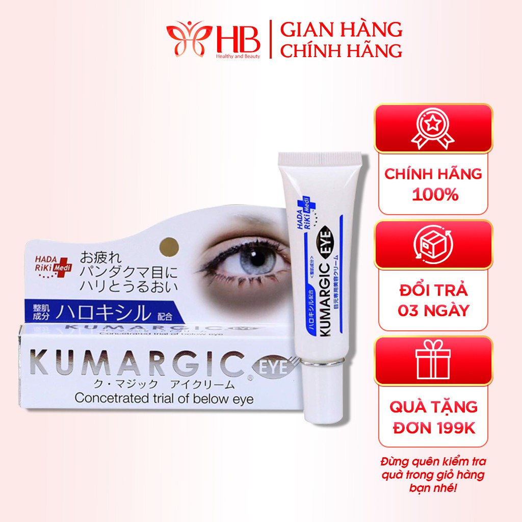 Kem Dưỡng Mắt Kumagic Eye Nhật Bản Giảm Thâm, Giảm Nhăn, Ngừa Lão Hóa vùng mắt