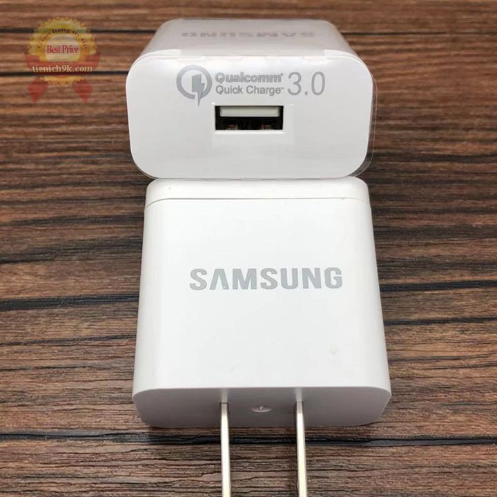 Củ cốc sạc nhanh Qualcomm QC3.0 cho SamSung note 9 note 10 S9 S10 Plus – Hàng Chuẩn hãng 18W 9V-2A / 12V 1.6A