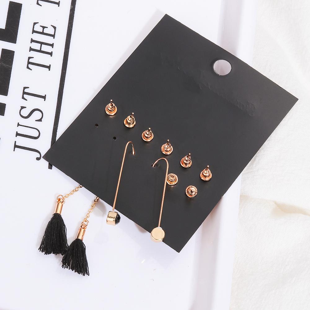 Set 5 Đôi Bông Tai Bằng Acrylic Thời Trang Dành Cho Nữ