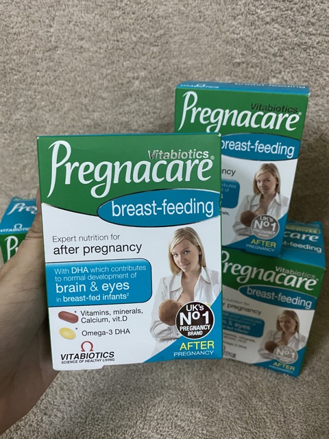 [Hàng Anh-UK] Vitabiotics Pregnacare Breastfeeding – Viên Uống Lợi Sữa Bổ Sung Vitamin Tổng Hợp Sau Sinh.