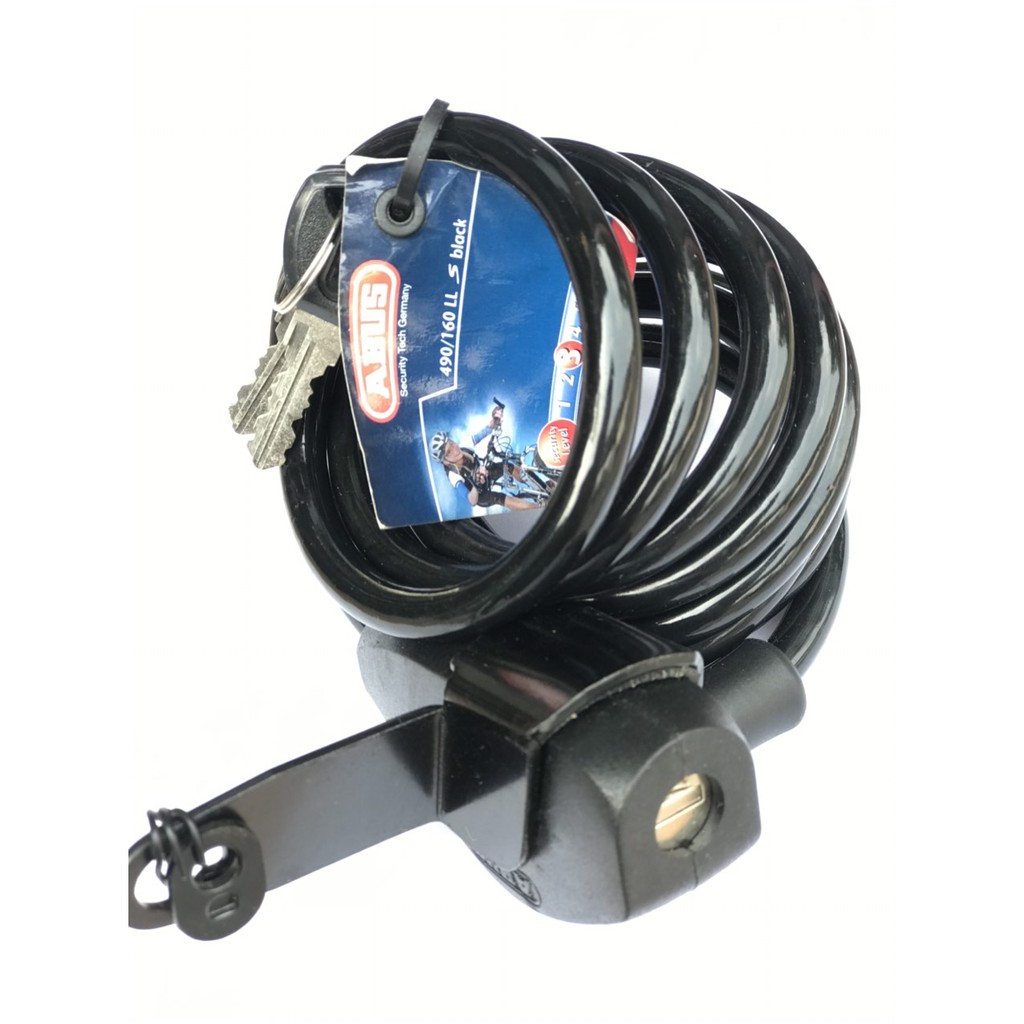 Khóa Dây ABUS 490/160, Khóa Dây Xe Đạp Thể Thao Chống Trộm, Gắn Yên Xe