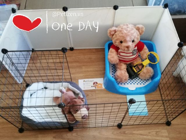 [Bán lẻ] Tấm lưới sắt, Tấm nhựa, chốt khóa tạo chuồng quây thông minh