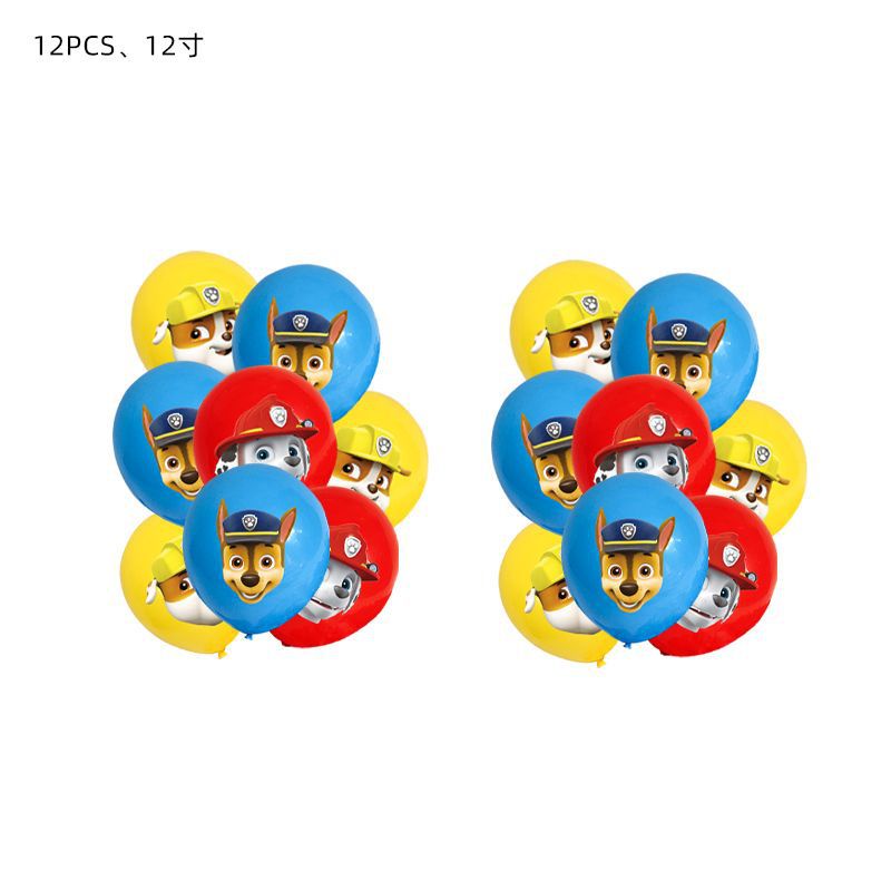 New Paw Patrol 2 Party Balloon Set Cartoon Chase Marshall Rubble Balloon Kids Baby Birthday Party Needs