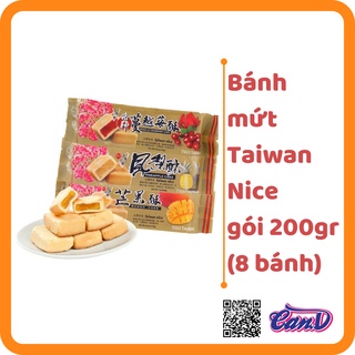 (3 vị) Bánh mứt Taiwan Nice gói 200gr (8 bánh)
