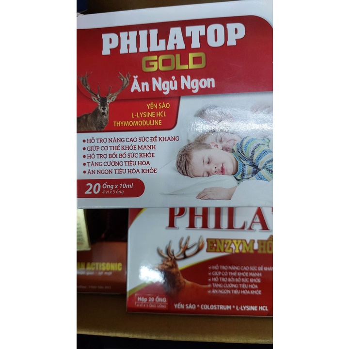 Philatop hộp 20 ống - dùng cho trẻ biếng ăn, chậm lớn, người già, tăng sức đề kháng, bổ sung chất đạm