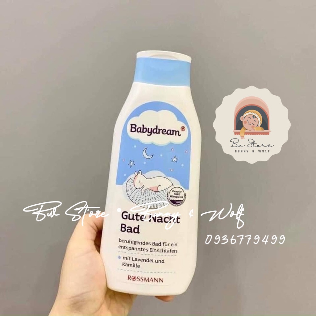 [Hàng Air - Cam kết chính hãng] Sữa Tắm Ngủ Ngon BabyDream Gud Nacht Bad Đức - Chai 500ml