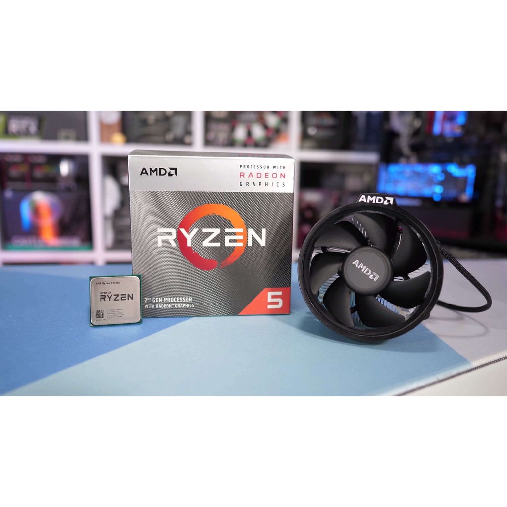 Bộ vi xử lý AMD Ryzen R3 2200G 3.5 GHz (tubo 3.7 GHz) 6mb/ 4 core 4 Threads Socket AM4
