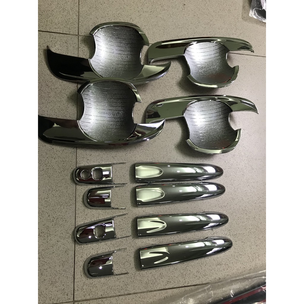 Bộ ốp tay Cửa + hõm Cửa mạ crom xe Toyota Avanza 2019-2020