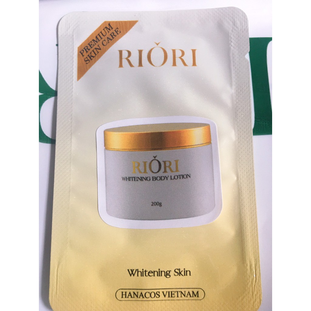 Gói Test Kem Dưỡng Da Toàn Thân RIORI Whitening Body Lotion