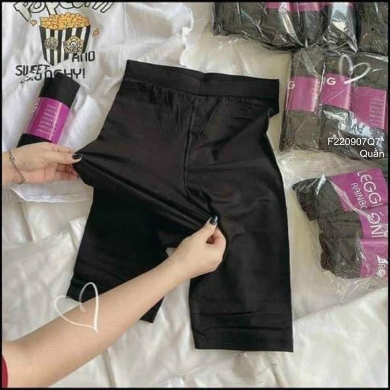 Quần legging cuộn tím