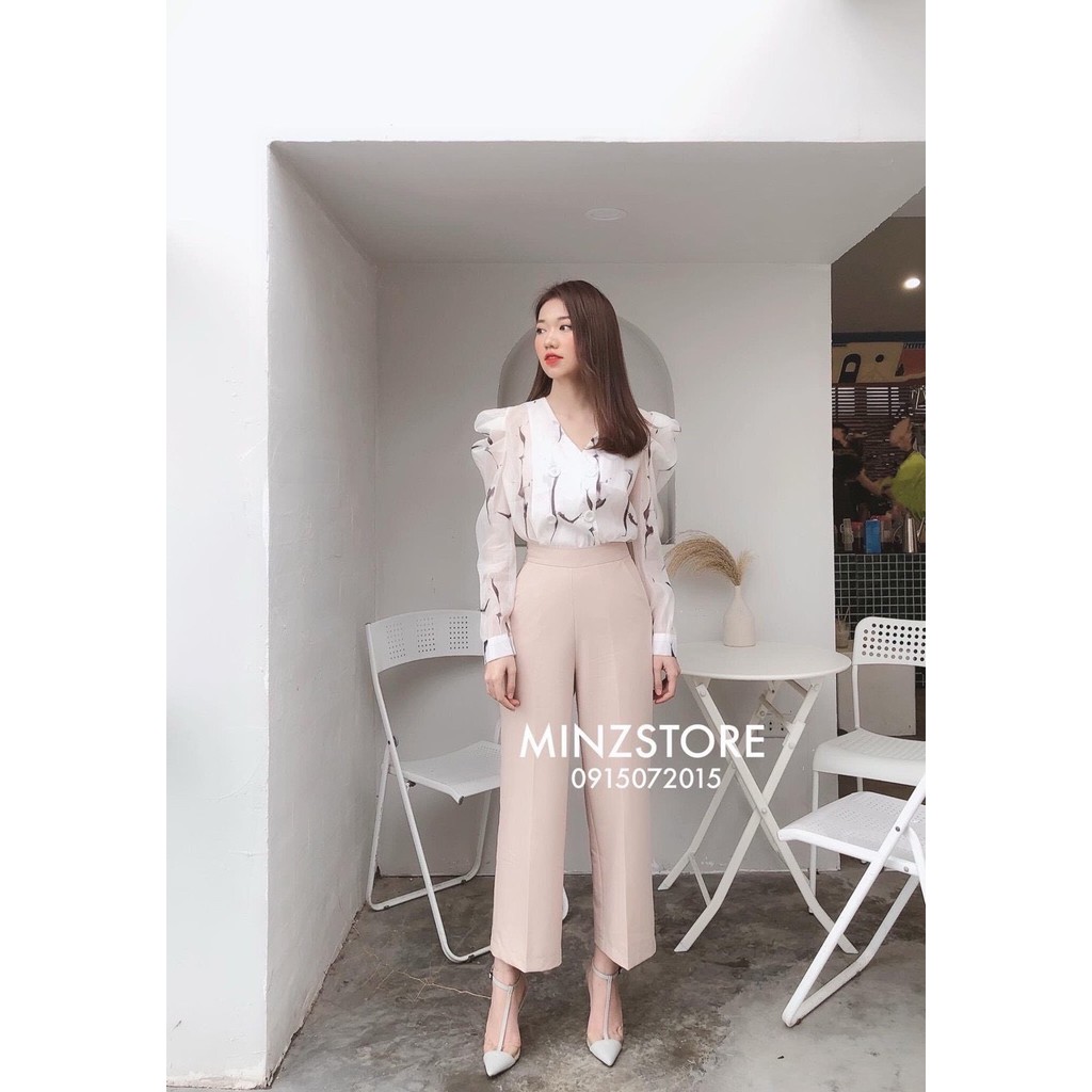 QUẦN NỮ ỐNG SUÔNG VẢI HÀN CAO CẤP-QUẦN CÔNG SỞ