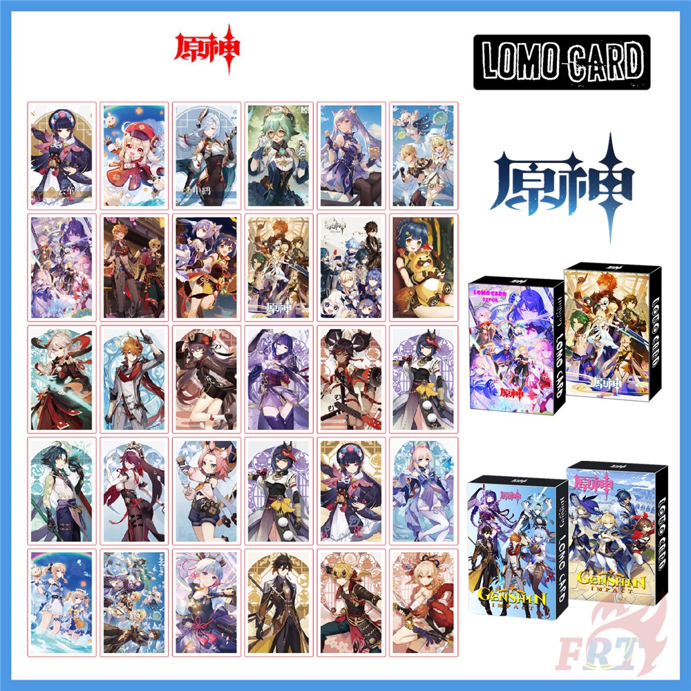 ❤ Thẻ Hình Nhân Vật Hoạt Hình Game:Genshin Impact Q-1 ❤ Bộ 30 Ảnh In Hình Người Hâm Mộ Nhóm Nhạc Bts