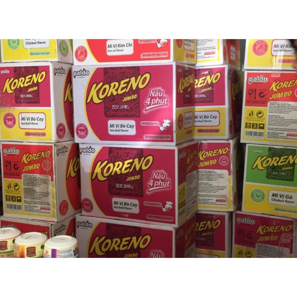 Mỳ Koreno Jumbo Hàn Quốc 1kg (10 vắt x 100gram) | BigBuy360 - bigbuy360.vn