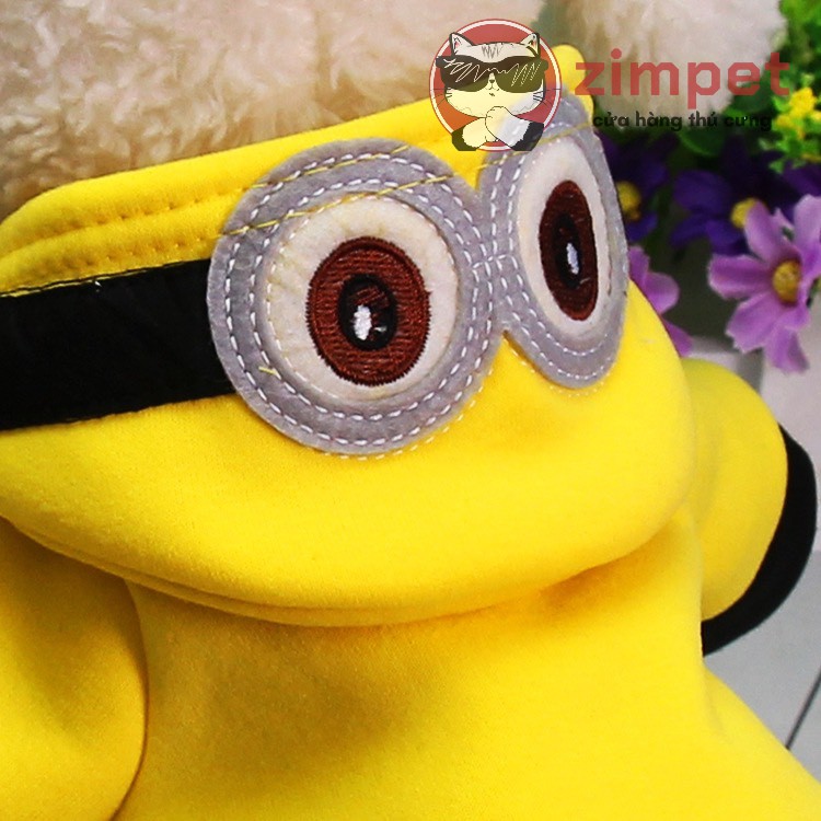 Áo Coslay minion cho chó mèo - Quần áo hóa trang cho chó mèo