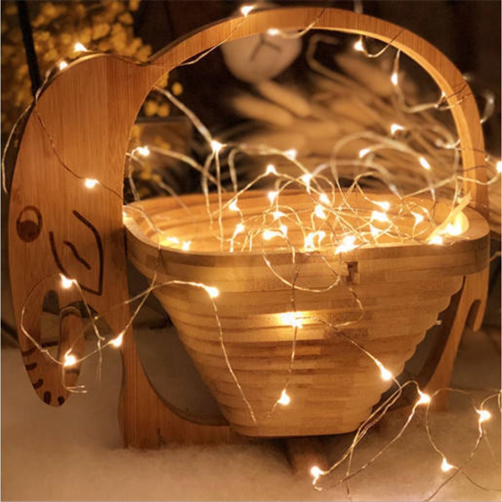 KENT  Led copper wire decorative lights New Year bedroom home decoration bedroom/Christmas/New Year window decoration battery powered