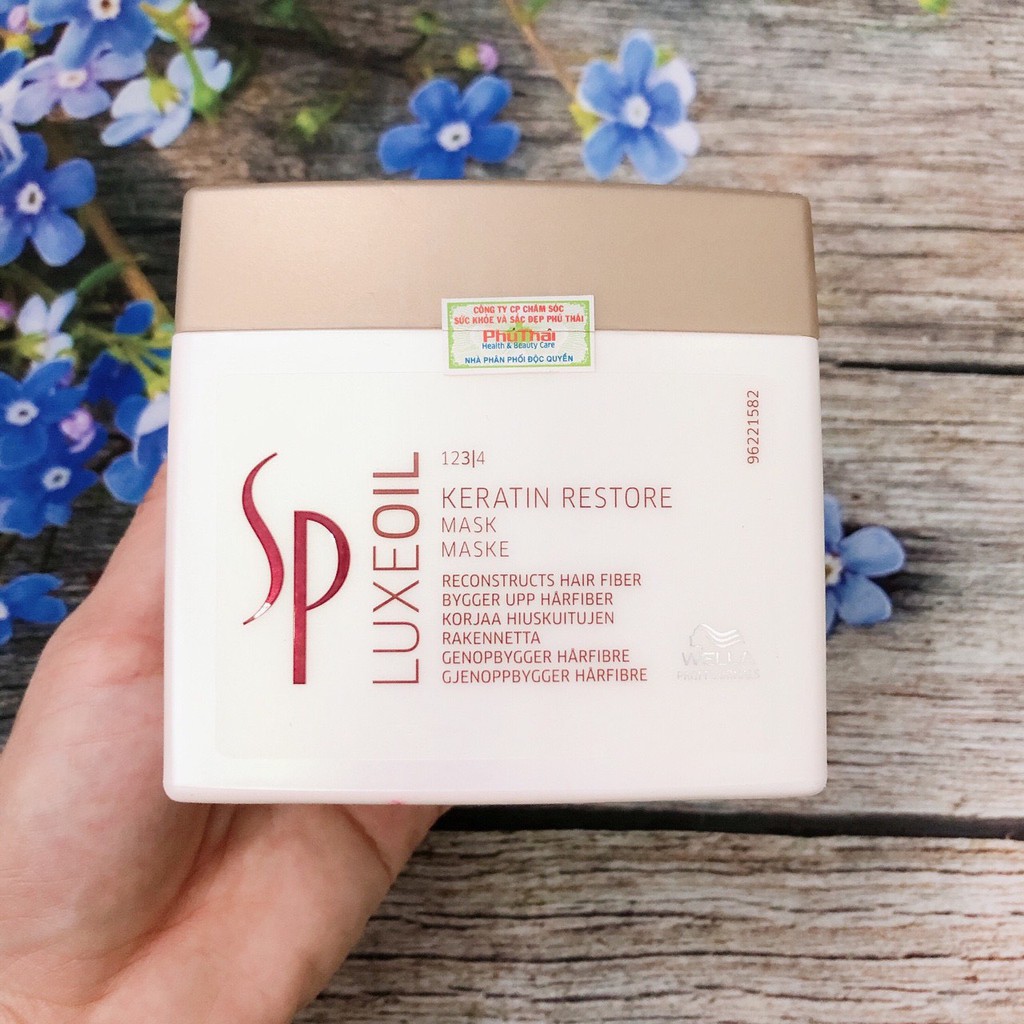 Hấp dầu dưỡng tóc phục hồi Sp Luxe Oil Keratin Restore Mask 400ml