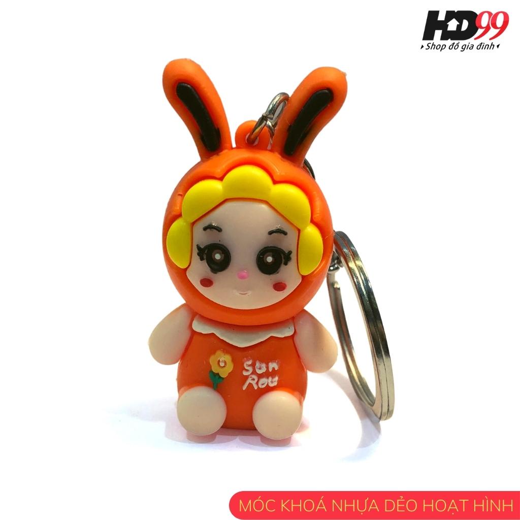 Móc Khoá Hoạt Hình Dễ Thương Doraemon Pikachu, Chất Liệu Nhựa Dẻo, Nhiều Lựa Chọn