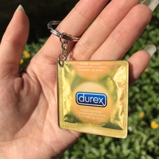 Móc khoá Durex siêu ngầu- Phụ kiện đeo balo, treo xe, quà tặng sinh nhật ý nghĩa