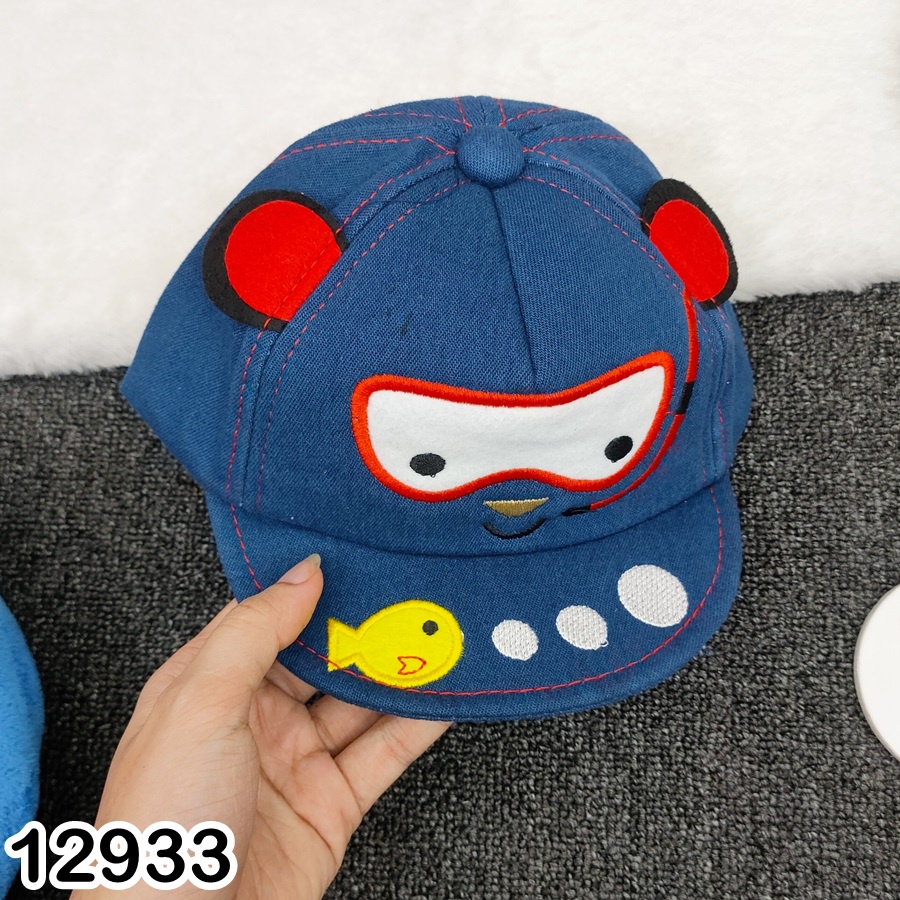 NÓN KẾT NHÍ JEAN NHIỀU HÌNH CHO BÉ 6-12M