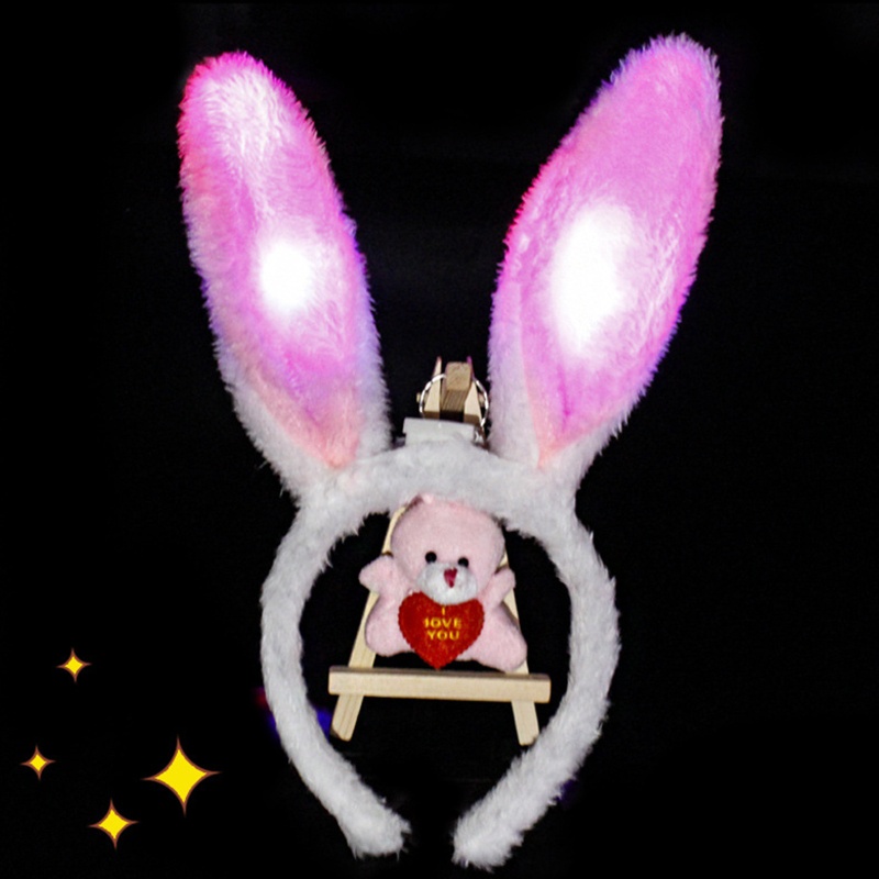 Flgo Băng Đô Tai Thỏ Phối Lông Phong Cách Lolita Dễ Phối Đồ