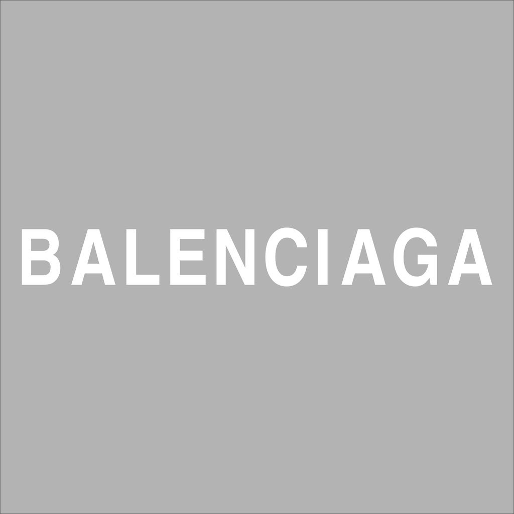 Hình ủi nhiệt - hình chữ BALENCIAGA in dọc thân áo
