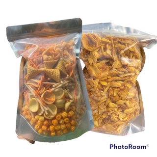 Combo snack tá lả 500g + mít sấy vỡ 500g