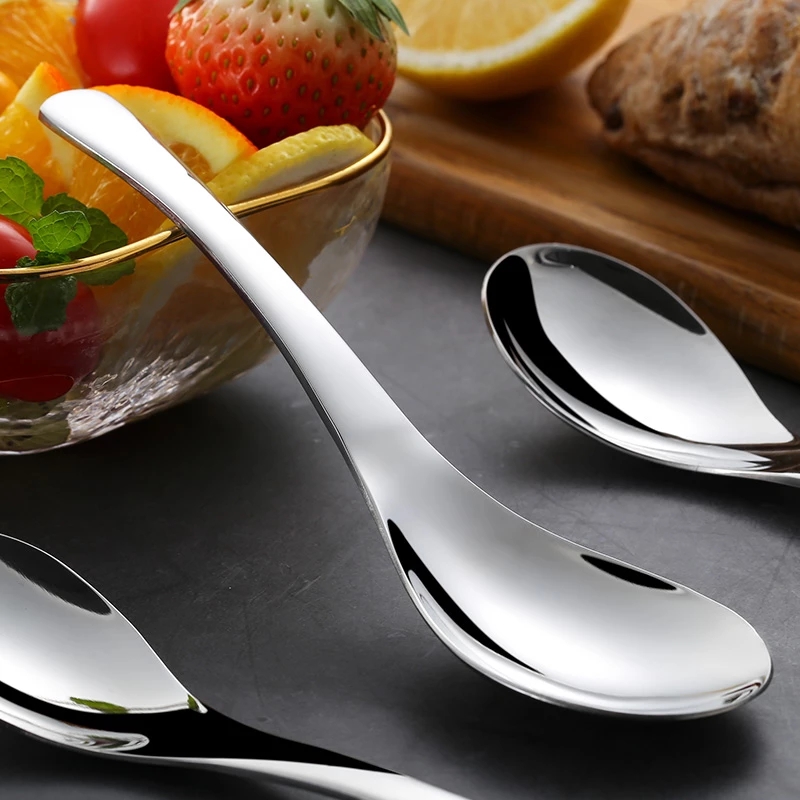 Muỗng Khuấy Bằng Thép Không Gỉ 304 3 Kích Cỡ