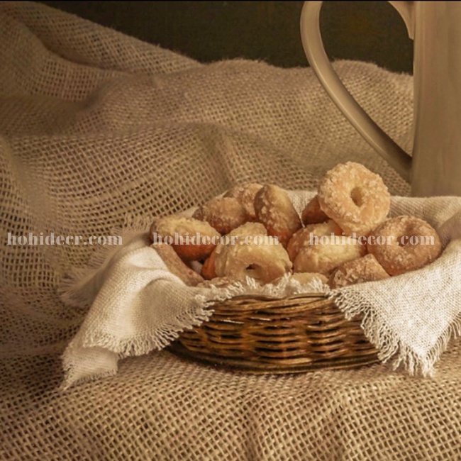 Miếng Vải Đay Bố Decor Chụp Ảnh Sản Phẩm Vintage, Phụ Kiện Trang Trí Chụp Hình, Đạo Cụ Chụp Ảnh- HoHi Decor