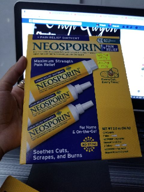 Neosporin – Kem mỡ thoa vết thương liền da nhanh chóng, không để lại thẹo