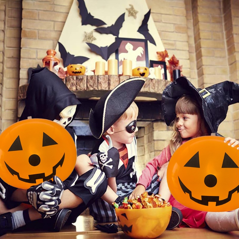 Bong Bóng Có Đèn LED Hình Bí Ngô Trang Trí Halloween