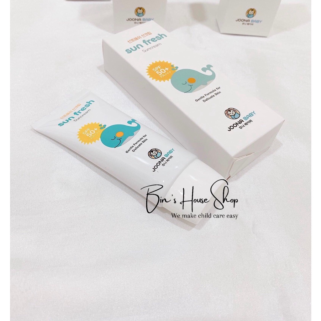 Kem chống nắng Joona Baby Sun Fresh 50ml cho bé từ 6 tháng