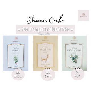 Combo 10 Mặt Nạ LEMON BEAUTY 🎁 cọ + que + băng đô + thẻ tích điểm