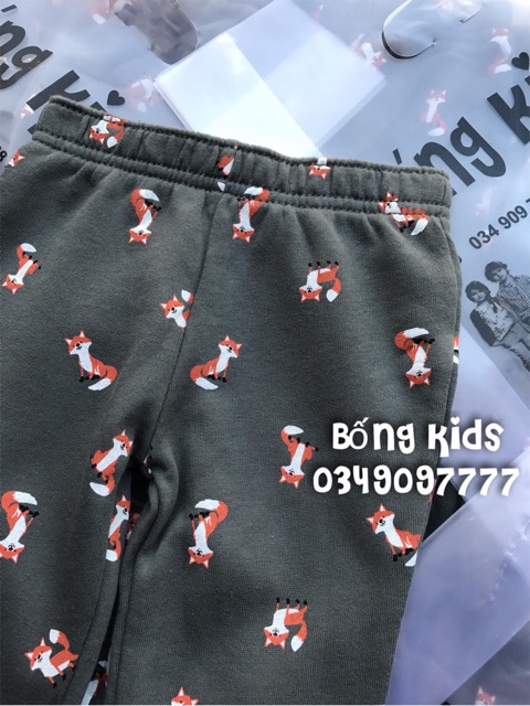 Quần Nỉ Bé Trai Con Cáo Xám Carters