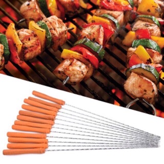 Bộ xiên que inox 12 cái
