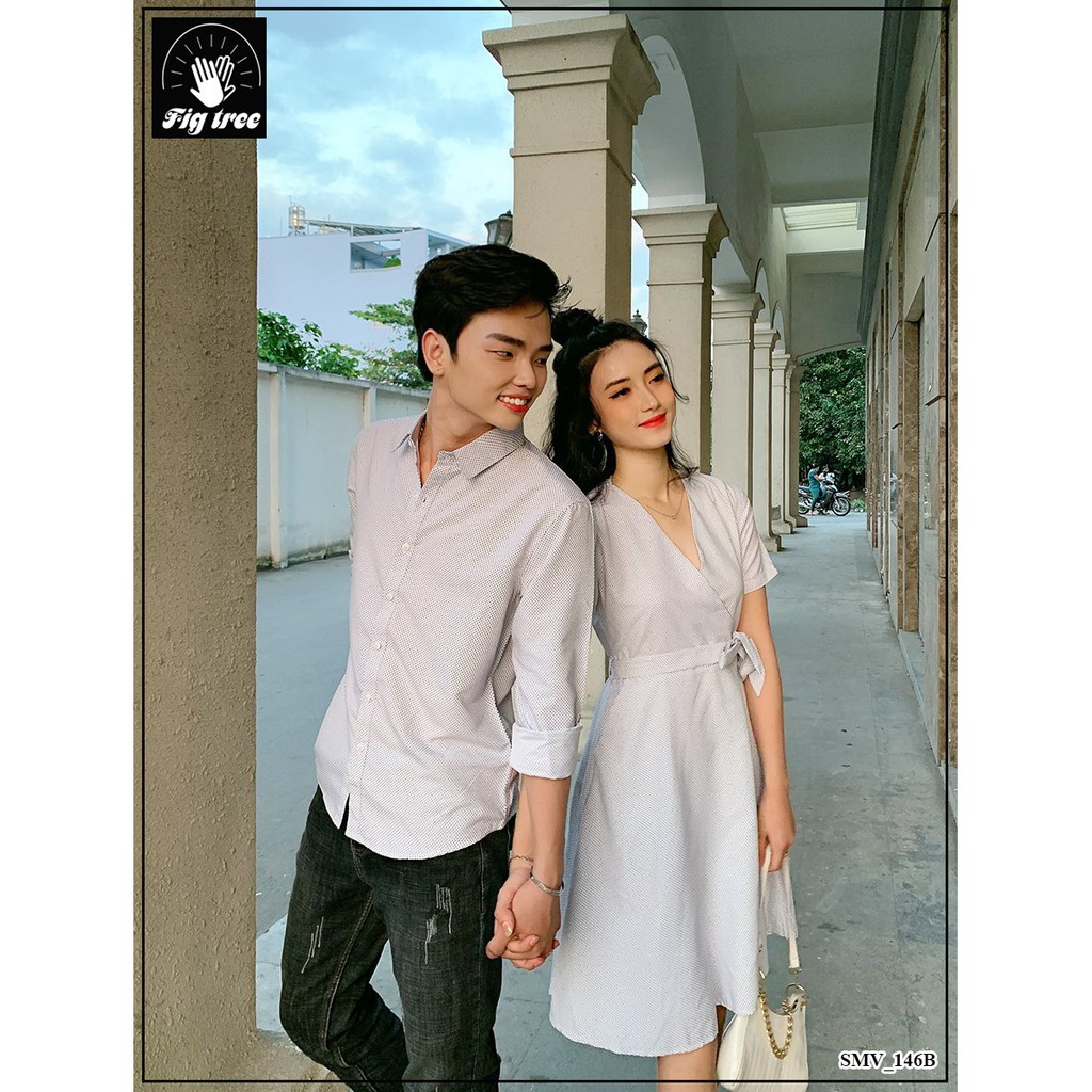 COUPLE chấm bi trắng siêu HOT mã 146B