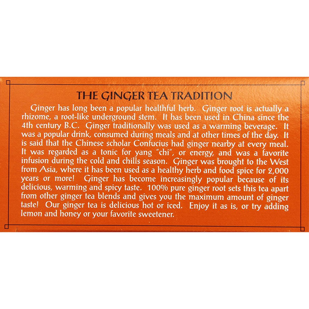 Trà Thảo Mộc Hỗ Trợ Tiêu Hóa Khỏe Mạnh Triple Leaf Tea Ginger Tea 20 túi