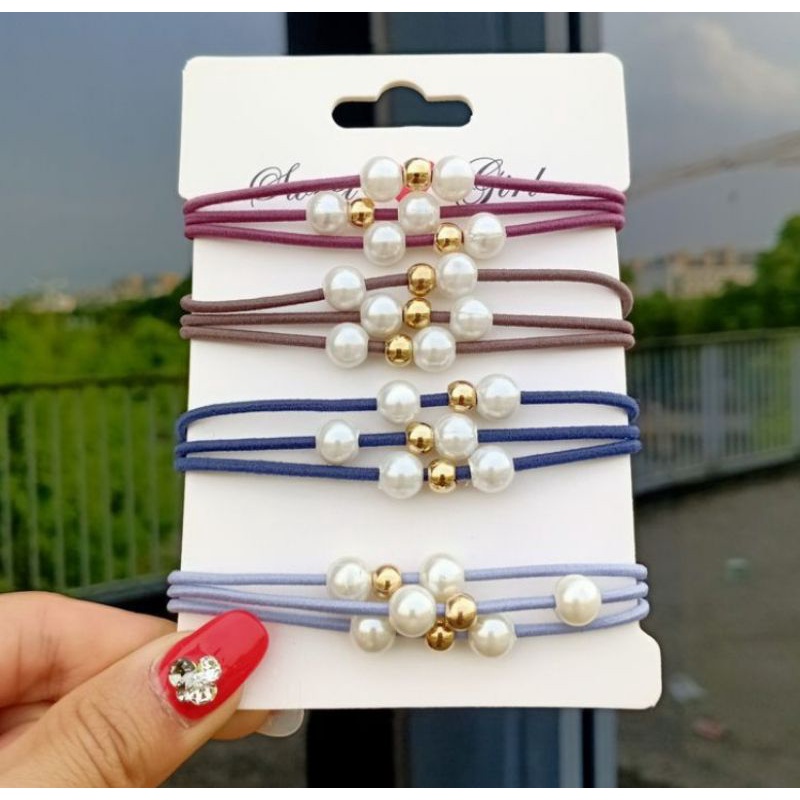 combo 10 cột tóc đủ màu, mỗi cái 3 tầng