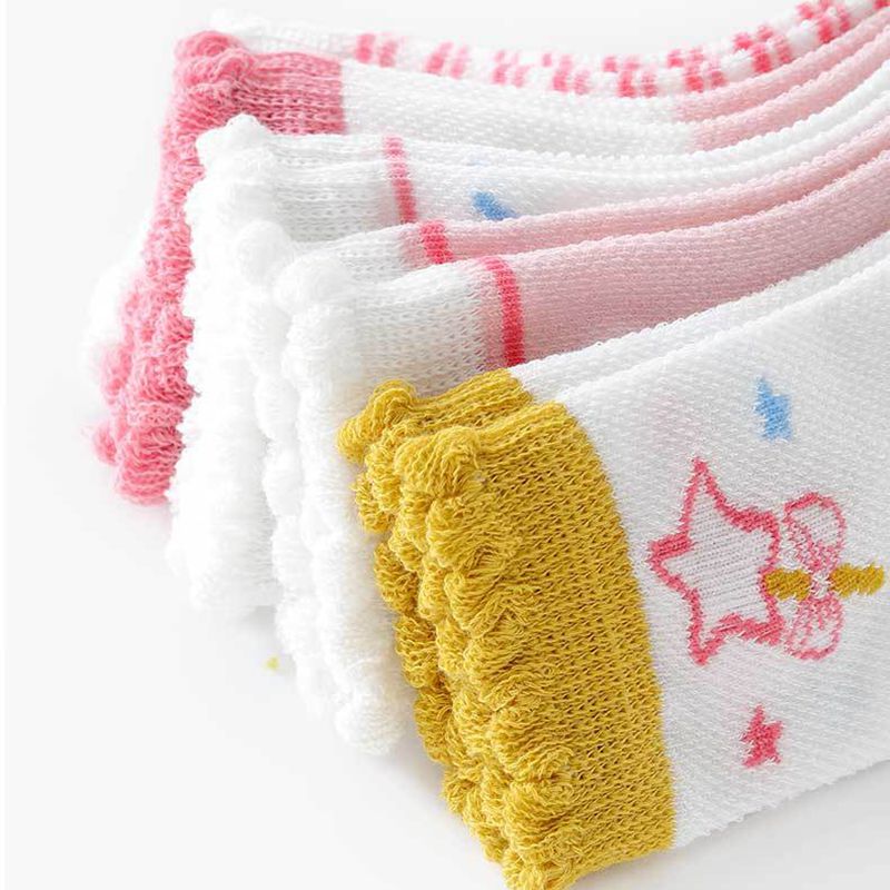 Set 5 Đôi Vớ Cotton Thông Thoáng Cho Bé Trai Từ 1-12 Tuổi