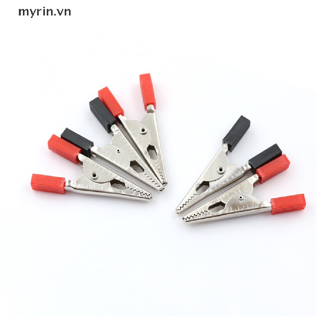 Set 5 Đầu Kẹp Cá Sấu Thử Điện 50mm Với Ốc Vít