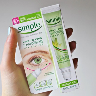 Kem dưỡng mắt Simple Kind To Eyes Revitalising Roll-on
