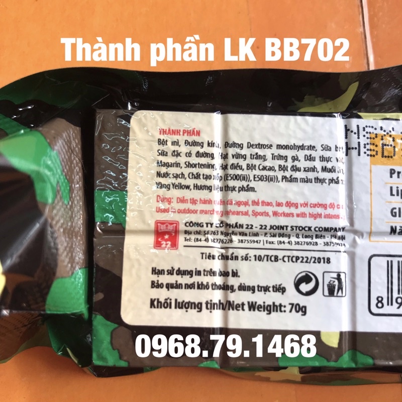 Bộ 3 Vị 3 Gói Lương Khô QuânĐội