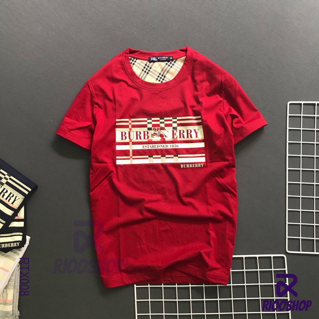 Áo thun nam không cổ ngắn tay Bur cao cấp RTX008 - áo phông nam form rộng