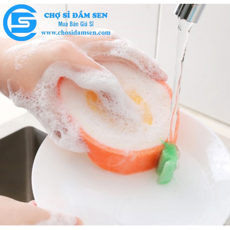 Miếng rửa chén bát tạo bọt hình trái cây. Miếng rửa chén bát Trái Cây cute  G315-MRC-traicay