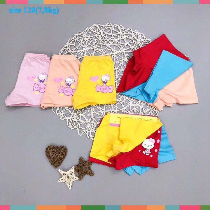 [Sale Hàng Lẻ Size] Quần Chip Đùi Và Chip Tam Giác Bé Gái, Chất Cotton Mềm Mát, Màu Sắc Xinh Yêu